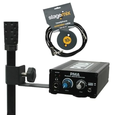PMA Personal In-Ear Monitor Headphone Amp/Headphone Cable 10' by Elite Core image 1