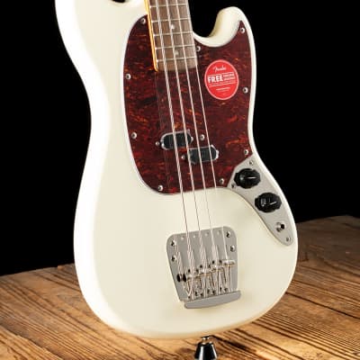 Squier Classic Vibe '60s Mustang Bass - Olympic White - Free Shipping image 3