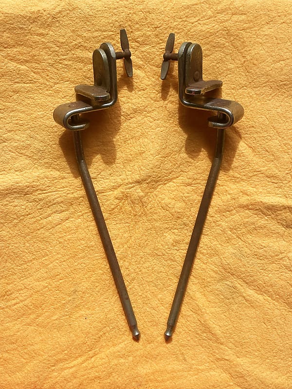 Leedy Vintage Bass Drum Spurs Slingerland Reverb