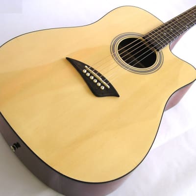 Kona Pro Cutaway Acoustic Guitar - Gloss Finish image 2