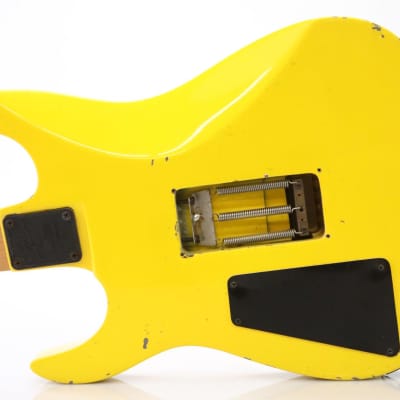 1980s BC Rich Gunslinger Prototype Yellow Guitar Vivian Campbell? #47221 image 10