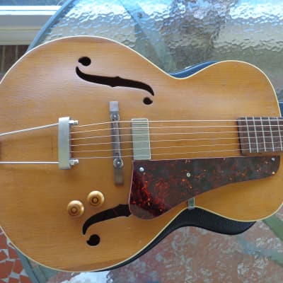 1930's Kay Baritone Archtop Guitar - Acoustic Electric - Wider Fretboard - Hard Case image 1