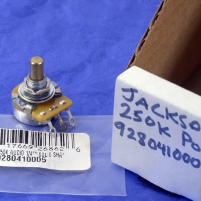 Jackson 250K Solid Shaft Audio Taper Guitar Pot Volume Tone Control 9280410005 New Old Stock image 1