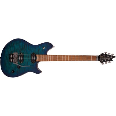 EVH Wolfgang Standard Quilt Maple Electric Guitar, Baked Maple Fingerboard, Chlorine Burst image 13