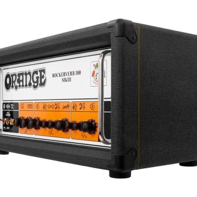 Orange Rockerverb MkIII Guitar Amplifier Head (100 Watts), Black image 8