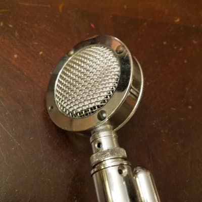 Astatic D-104 Crystal Ham Mic MODDED no switch 1960s-1970s - Chrome image 2