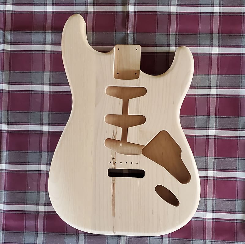 Woodtech Routing Paint Grade Alder Stratocaster Body - Unfinished image 1