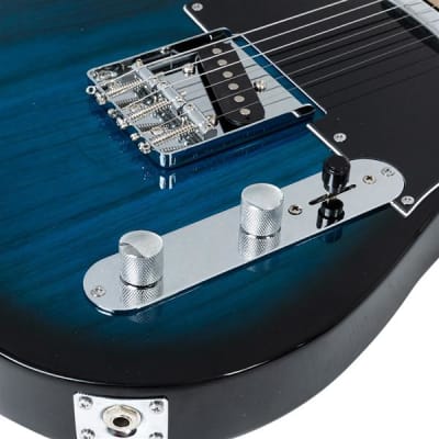 GTL Beginner Electric Guitar SS Pickup Blue image 6