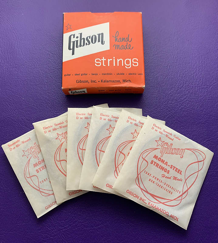 Vintage 1950s 1960s Gibson Electric Spanish Guitar Strings Les Paul NOS