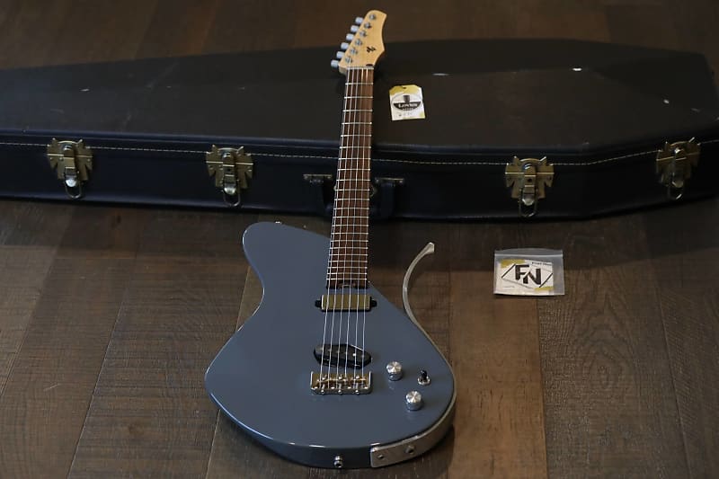 2017 Dean Gordon Guitars Mirus Flat Top Electric Guitar Gray SH + Coffin Case image 1