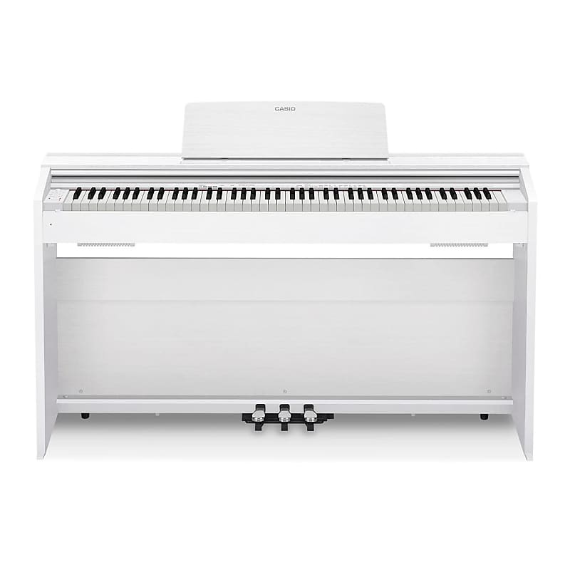 Casio PX-870 WE Privia Digital Home Piano, 256 Notes of Polyphony, 19 Instrument Tones, Volume Sync EQ (White) image 1