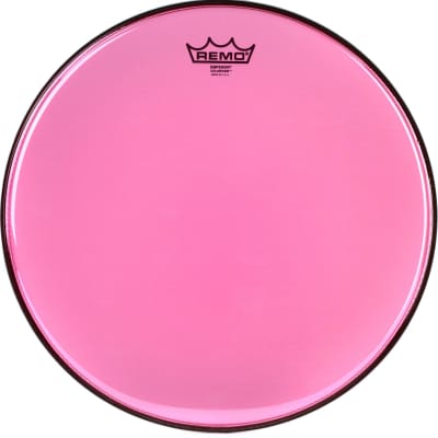 Remo Emperor Colortone Pink Drumhead - 15 inch image 1
