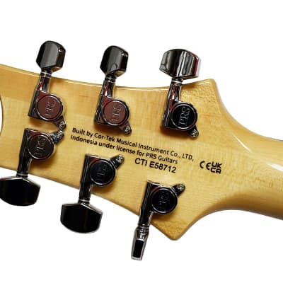 PRS SE Custom 22 Semi-Hollow Body Electric Guitar in Santana Yellow image 16