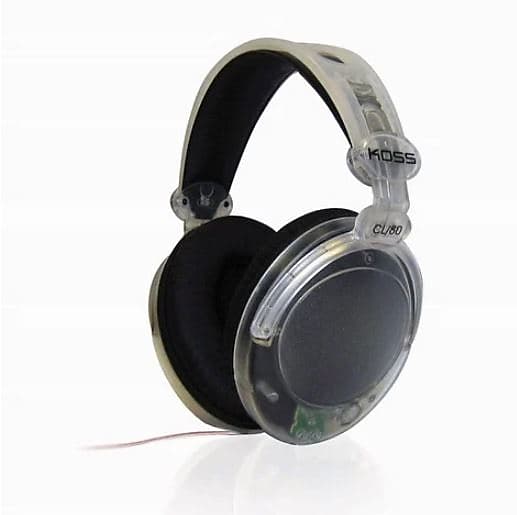 Koss CL-80 Clear Stereo Headphones with Large Ear Cushions - #179582 - 6FT CORD image 1