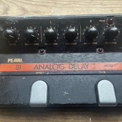 Vintage 1980s Pearl AD33 AD 33 Analogue Analog delay guitar pedal made in Japan for sale
