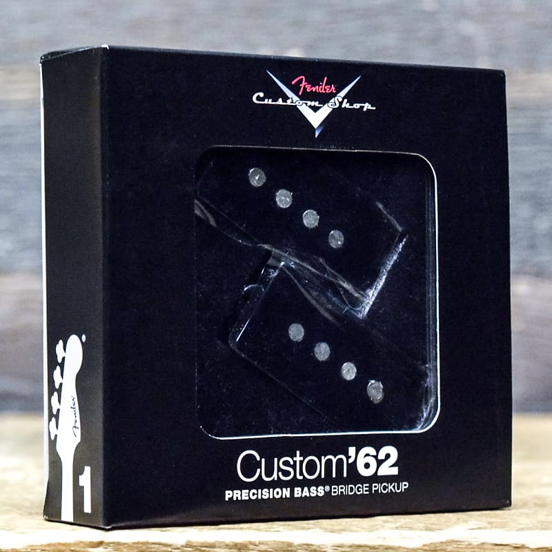 Fender Custom Shop '62 Precision Bass Pickup Enamel-Coated Alnico 5 Black  Cover