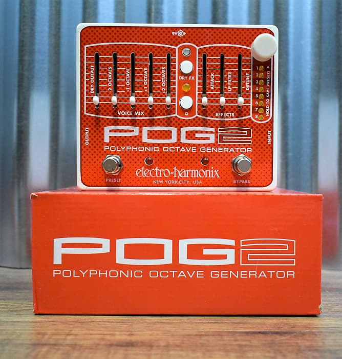 Electro-Harmonix EHX POG2 Polyphonic Octave Generator Guitar Bass Effect Pedal image 1