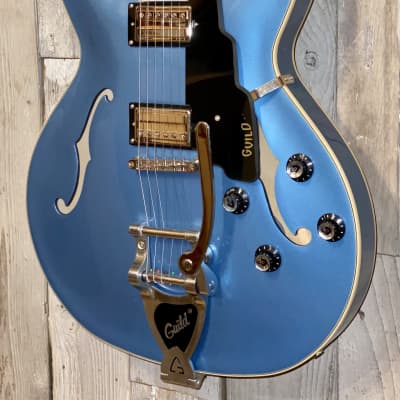 Guild Starfire I DC Semi-Hollow Electric Guitar - Pelham Blue, Support Indie Music Shops Buy it Here image 5