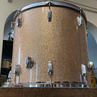 1960's Ludwig 20" Champagne Sparkle Floor Tom 18x20 image 8