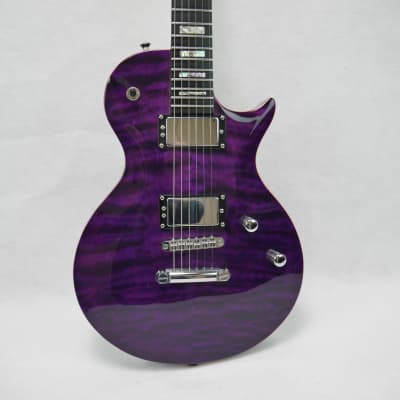 Carvin CS-6 California Carved Top Electric Guitar LP Style 2000's - Trans Deep Purple image 1