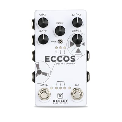 Keeley Electronics ECCOS Neo-Vintage Tape Delay Guitar Effect Pedal image 1
