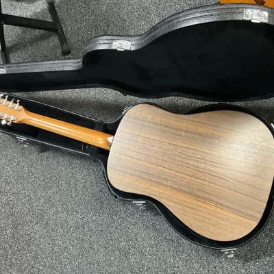 Taylor 150e walnut 12 String acoustic electric guitar made in Mexico 2017-2018 with ES2 electronics in excellent condition with original taylor deluxe hard case and case candy . image 19