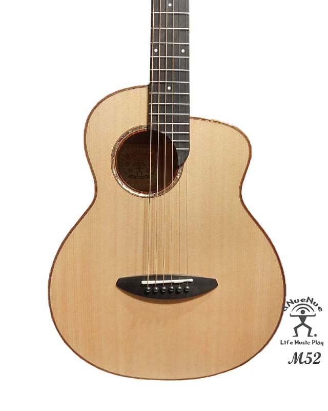 aNueNue M52 Solid Sitka Spruce & Acacia Koa Acoustic Future Sugita Kenji design Travel Size Guitar image 1