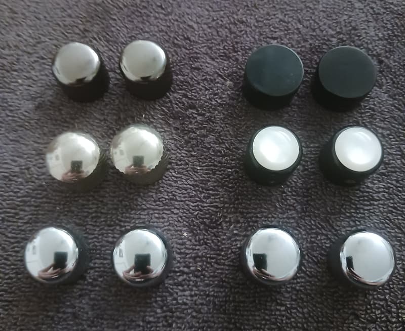 Metal guitar knobs lot | Reverb