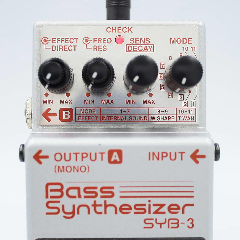 Boss SYB-3 Bass Synthesizer With Original Box Pink Label | Reverb