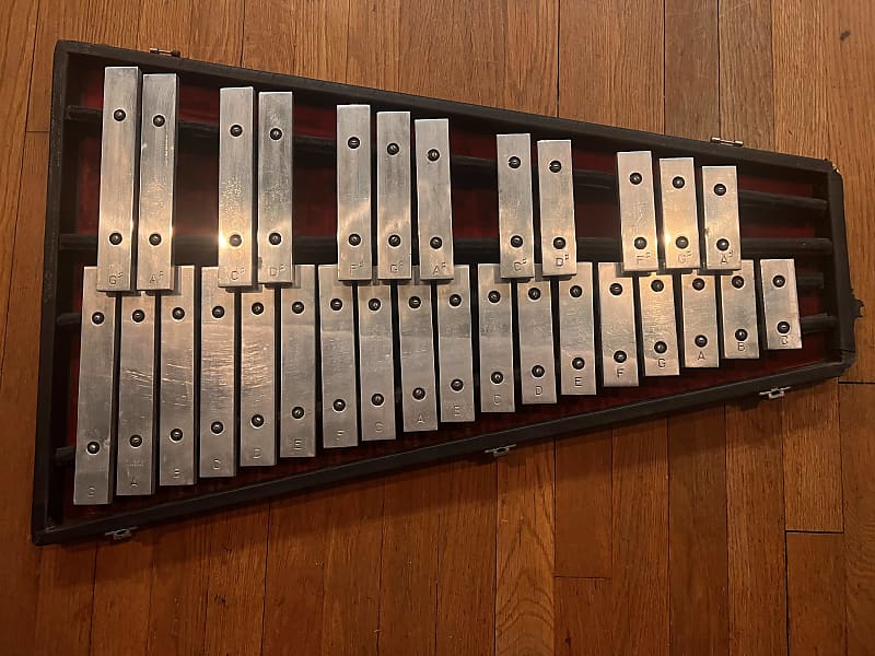 Jenco Orchestra Bells 60's Tolex Carrying Case Reverb