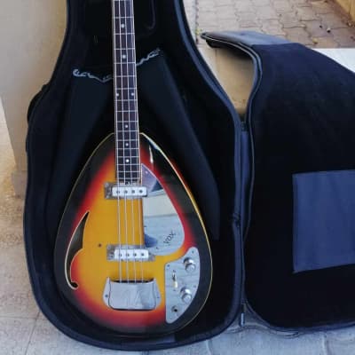 Vintage 1960s Vox Bill Wyman Teardrop Tobacco Sunburst Electric