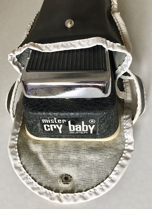 Vintage 1969 Italian Jen crybaby wah early red Fasel version