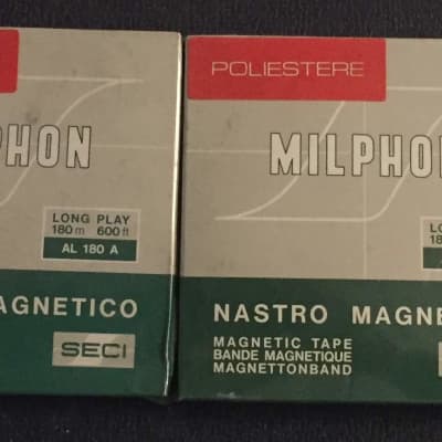 Milphon AL 180 A Magnetic Tape Geloso poliestere nastro magnetico