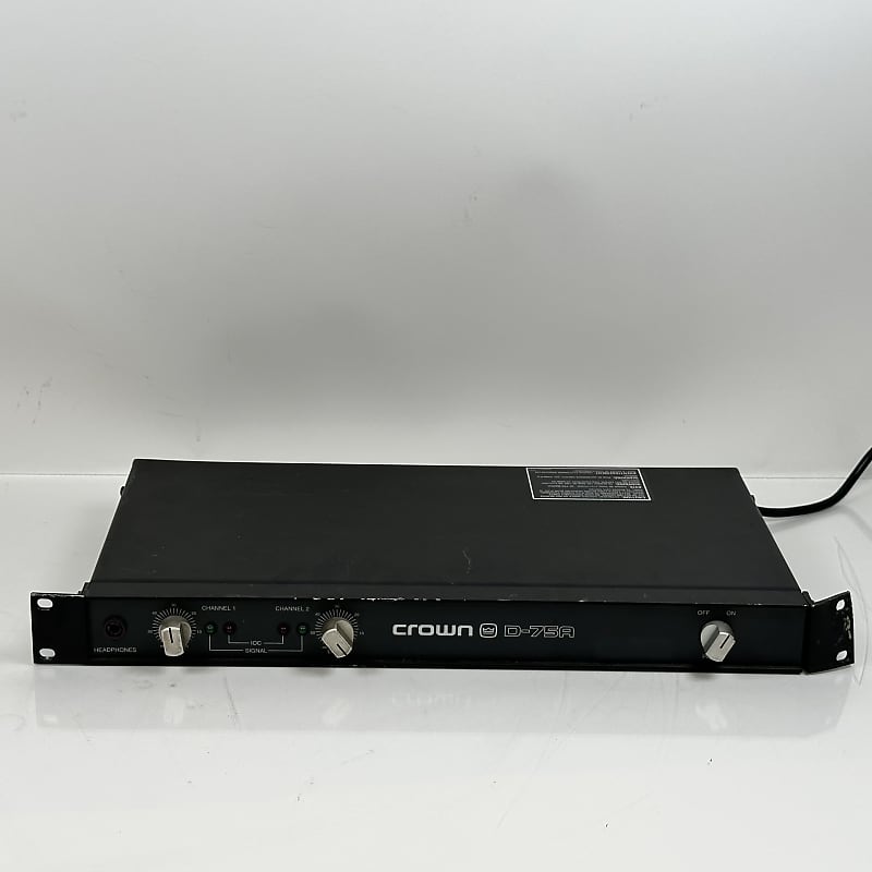 Crown D-75A 2-Channel Power Amplifier | Reverb