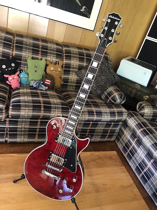 2010 Mollenhauer S3LP36 wine red single cut electric guitar with high quality parts image 1