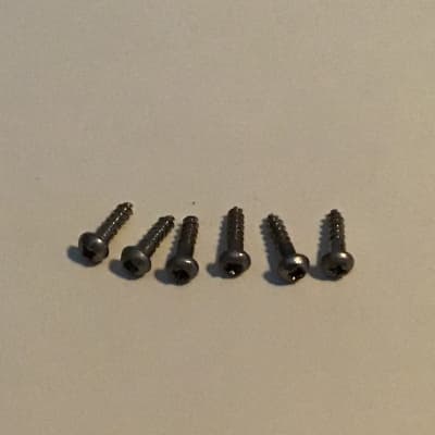 Gibson Vintage 1960's Grover Nickel Tuner Screw Set of 6 Les Paul ES SG and Others 1960's image 3