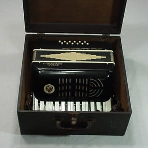 Vintage Italian Made Noble 12 Bass Accordion in Original Case & in Ready to Play Condition  as-is image 1