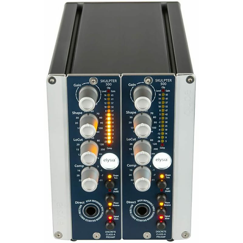 Elysia skulpter qube 500 Discrete 500 Series Class-A Mic Preamp Pair in Powered Enclosure image 1