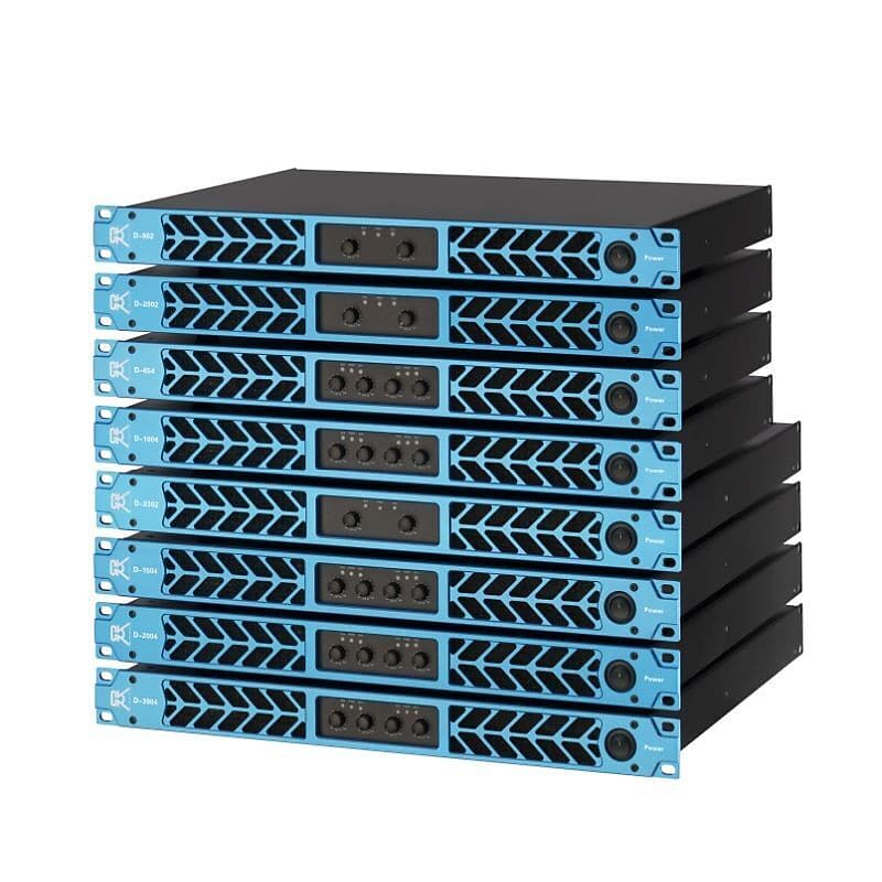 CVR Audio D-4302 Blue Professional Class D Power Amplifier 24,800 Watts at 4-Ohms Bridged  			