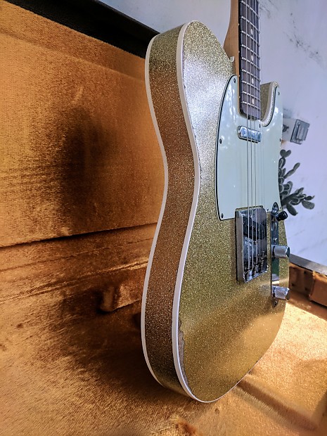 Fender Custom Shop 1960 RI Tele Relic Double Bound Gold Sparkle