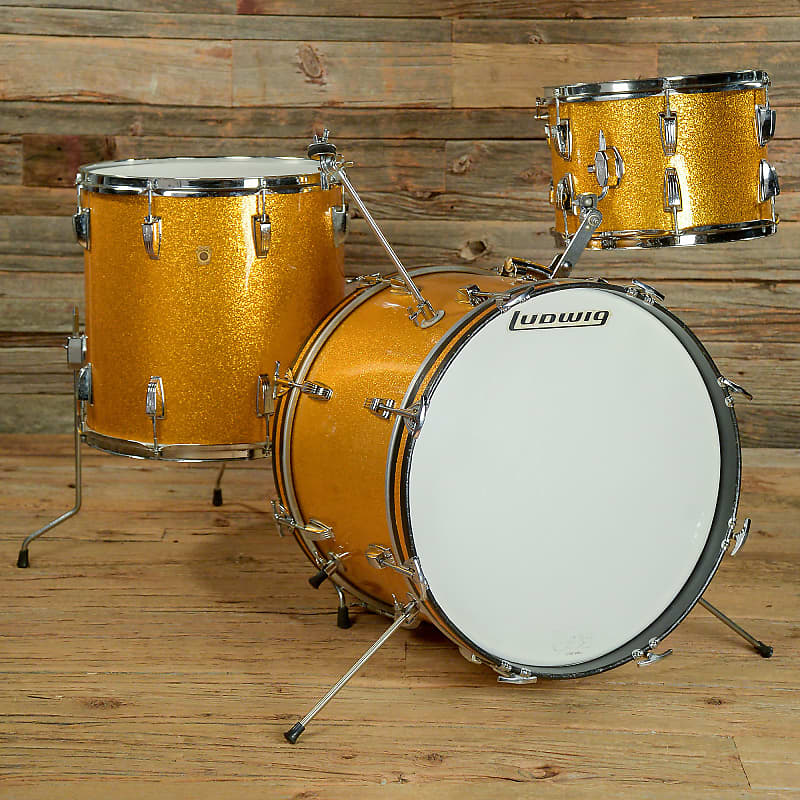 Ludwig No. 987 "Super Beat" Outfit 9x13 / 16x16 / 14x20" Drum Set 1960s image 5
