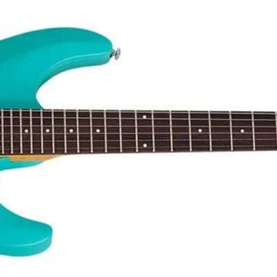 Schecter C-6 Deluxe 6-String Electric Guitar (Right-Hand, Satin Aqua) image 2
