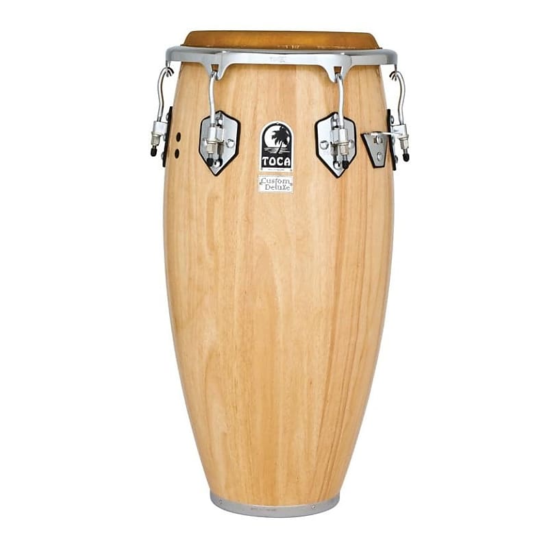 Toca Custom Deluxe Wood Conga Natural Wood Reverb