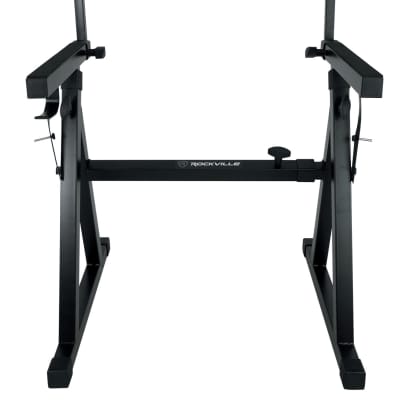 Rockville Z55 Z-Style 2-Tier Keyboard Stand+Bag Fits Korg Grandstage 88