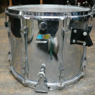 Ludwig 12x15 Stainless Steel Marching Snare Drum Vintage 1970's image 1