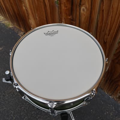 Pork Pie 13'' Dark Green Oak / Maple shell with ring's 5.5 x 13" Snare Drum (2022) image 6