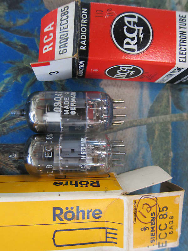 Pr Siemens NOS ECC85 6AQ8 Preamp Driver Tubes, Germany, | Reverb UK