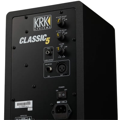 KRK Rokit Based CL5G3 5" Classic Active Studio Monitor Speaker Pair Stands & TRS image 5