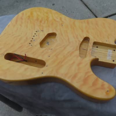 ALLPARTS FENDER style? TELECASTER BODY QUILTED FLAM MAPLE TOP near MINT! image 7