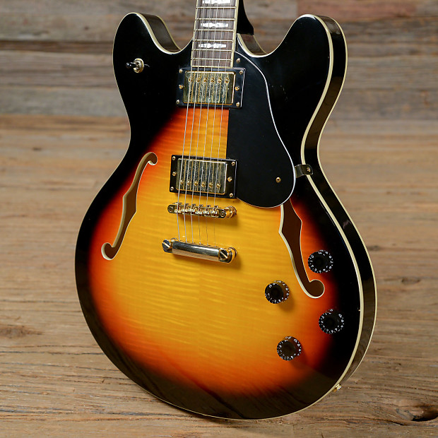 Peavey JF1EX Semi-Hollow Sunburst USED (s803) | Reverb Peavey JF1EX Semi-Hollow Sunburst USED (s803) | Reverb